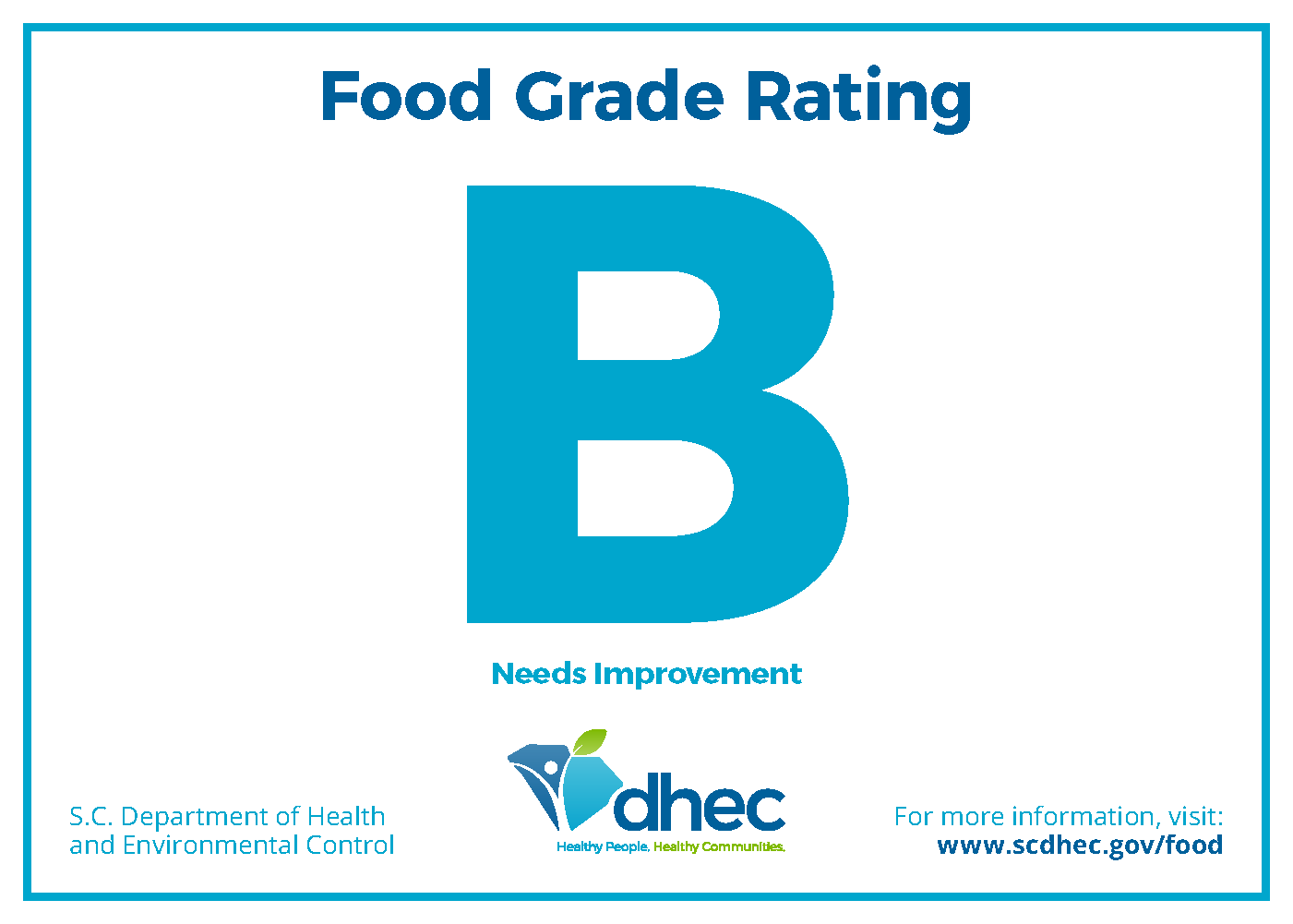 image of Grade B rating